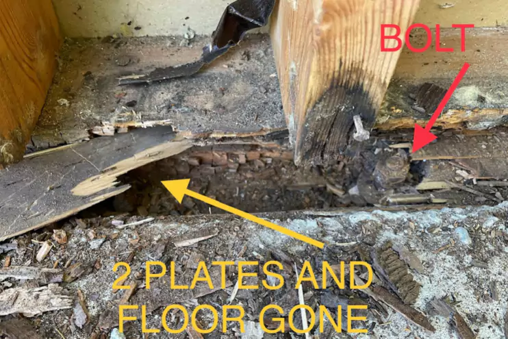 Basement Sill Plate Wood Rot Redmond