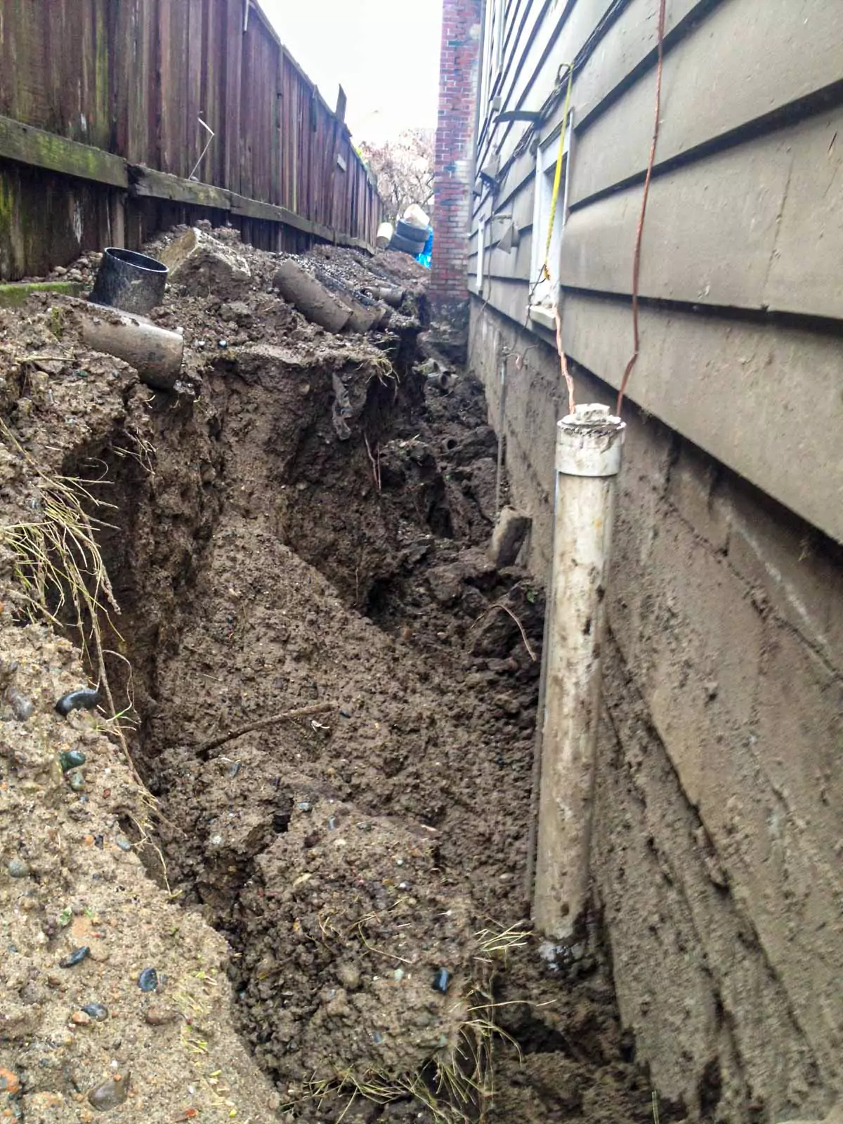 Prep For Exterior Basement Waterproofing